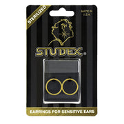 Smooth Hinged Hoops 24K Pure Gold Plated Earrings