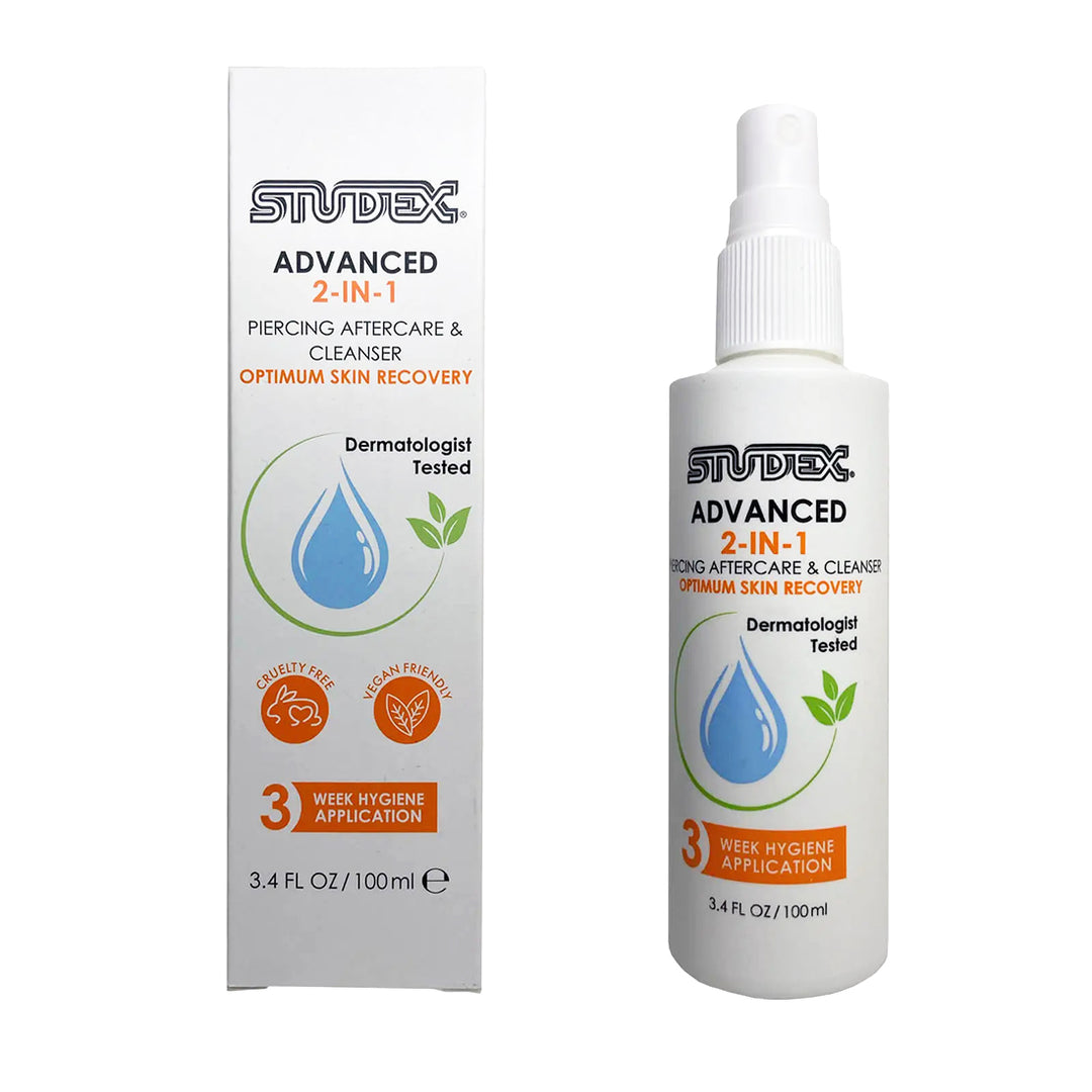 Studex Advanced 2-in-1 Piercing Aftercare & Cleanser 100ml