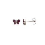 Load image into Gallery viewer, February Amethyst Butterfly Shape Allergy-Free Stainless Steel Ear Studs
