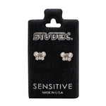 Load image into Gallery viewer, April Crystal Butterfly Shape Allergy-Free Stainless Steel Ear Studs

