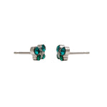 Load image into Gallery viewer, May Emerald Butterfly Shape Allergy-Free Stainless Steel Ear Studs
