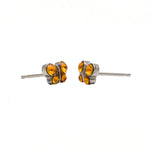 Load image into Gallery viewer, November Topaz Butterfly Shape Allergy-Free Stainless Steel Ear Studs
