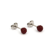 4.5MM Fireball - Siam Allergy-Free Stainless Steel Ear Studs