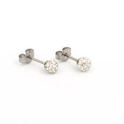 4.5MM Fireball - Crystal Allergy-Free Stainless Steel Ear Studs