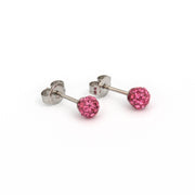 4.5MM Fireball - Rose Allergy-Free Stainless Steel Ear Studs