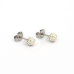 Load image into Gallery viewer, 4.5MM Fireball - Ab Crystal Allergy-Free Stainless Steel Ear Studs
