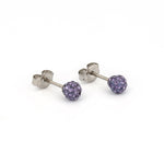 Load image into Gallery viewer, 4.5MM Fireball - Tanzanite Allergy-Free Stainless Steel Ear Studs
