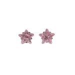 Load image into Gallery viewer, 5MM Pink Cubic Zirconia Star Allergy-Free Stainless Steel Ear Studs
