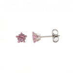 Load image into Gallery viewer, 5MM Pink Cubic Zirconia Star Allergy-Free Stainless Steel Ear Studs
