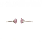 Load image into Gallery viewer, 5MM Pink Cubic Zirconia Star Allergy-Free Stainless Steel Ear Studs

