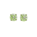 Load image into Gallery viewer, 5MM Cubic Zirconia Neon Green Allergy-Free Stainless Steel Ear Studs
