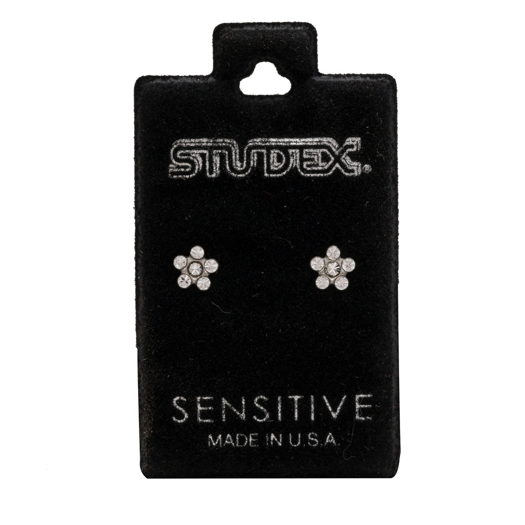 Daisy April Crystal Allergy-Free Stainless Steel Ear Studs