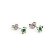 Daisy August Peridot Allergy-Free Stainless Steel Ear Studs