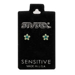 Load image into Gallery viewer, Daisy August Peridot Allergy-Free Stainless Steel Ear Studs
