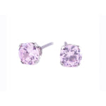 Load image into Gallery viewer, 6MM Cubic Zirconia Pink Allergy-Free Stainless Steel Ear Studs

