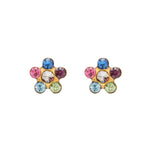 Load image into Gallery viewer, Daisy Rainbow 24K Pure Gold Plated Ear Studs
