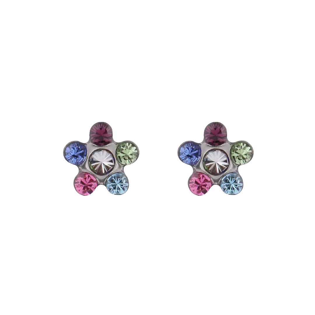 Daisy Rainbow Allergy-Free Stainless Steel Ear Studs