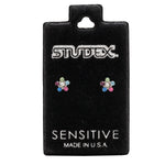 Load image into Gallery viewer, Daisy Rainbow Allergy-Free Stainless Steel Ear Studs
