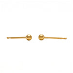 Load image into Gallery viewer, 4MM Ball 24K Pure Gold Plated Ear Studs
