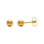 Load image into Gallery viewer, 5MM Ball 24K Pure Gold Plated Ear Studs
