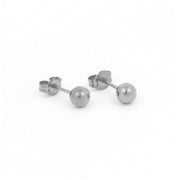 أقراط أذن من الفولاذ المقاوم للصدأ خالية من مسببات الحساسية مقاس 5 مم 