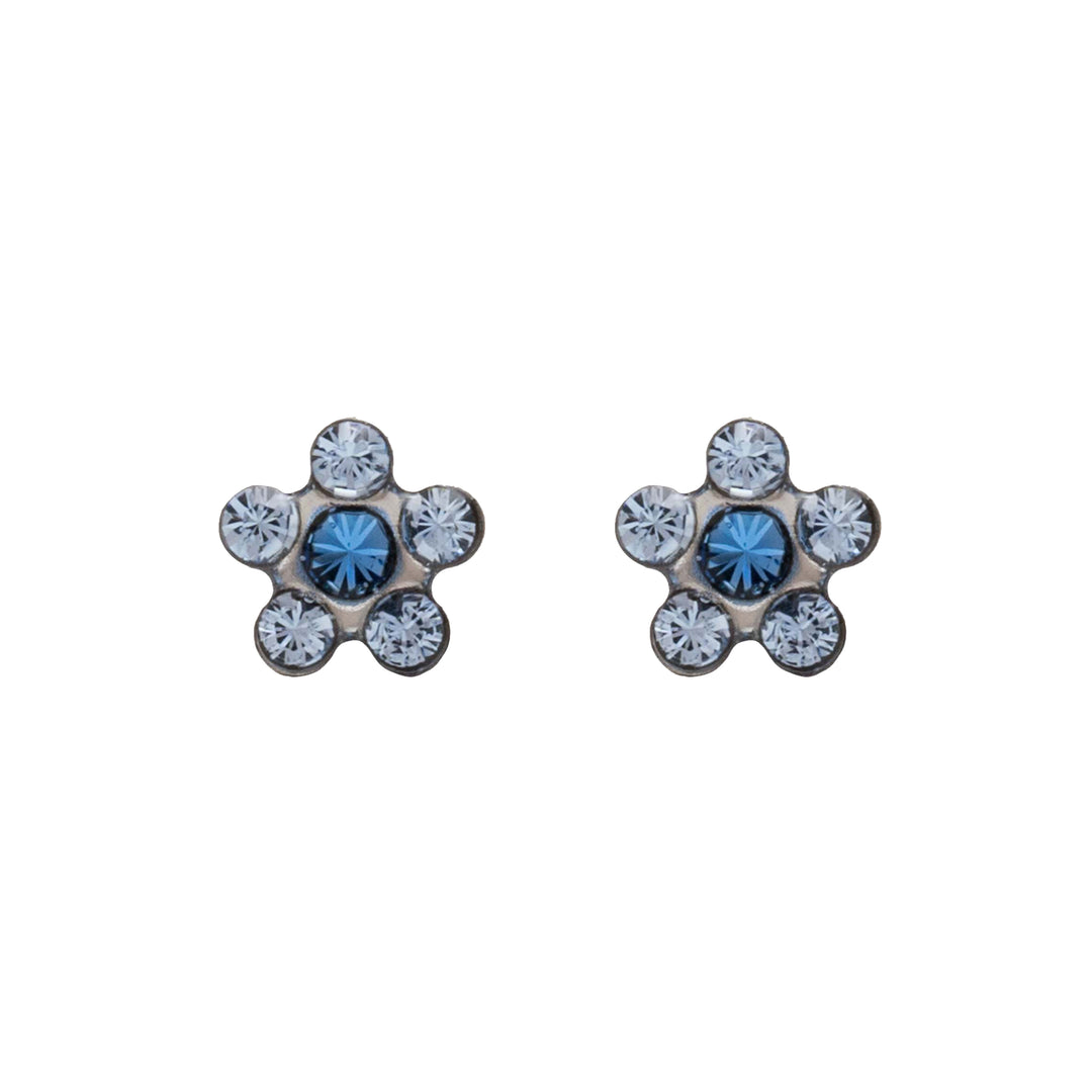 Daisy Light Sapphire - September Allergy-Free Stainless Steel Ear Studs