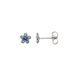 Load image into Gallery viewer, Daisy Light Sapphire - September Allergy-Free Stainless Steel Ear Studs
