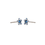 Load image into Gallery viewer, Daisy Light Sapphire - September Allergy-Free Stainless Steel Ear Studs
