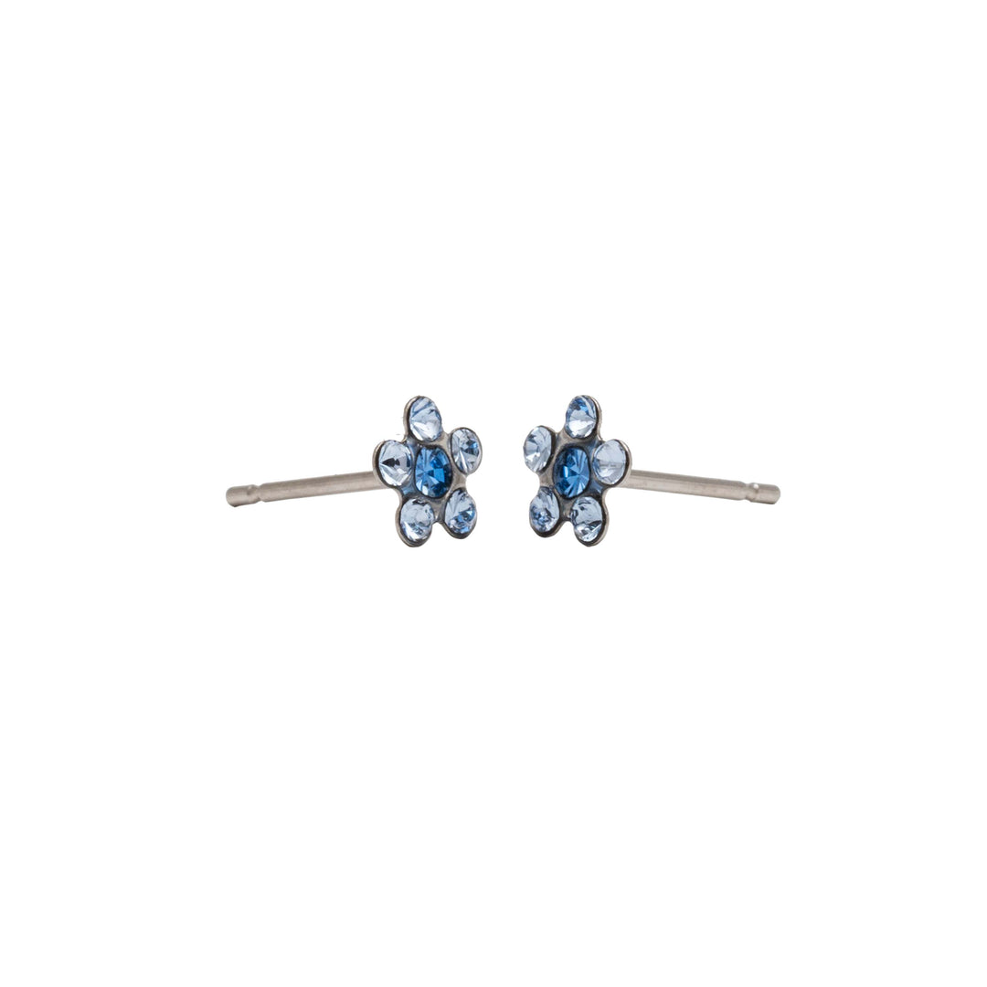 Daisy Light Sapphire - September Allergy-Free Stainless Steel Ear Studs