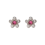 Load image into Gallery viewer, Daisy Daisy Crystal Ð Rose Allergy-Free Stainless Steel Ear Studs
