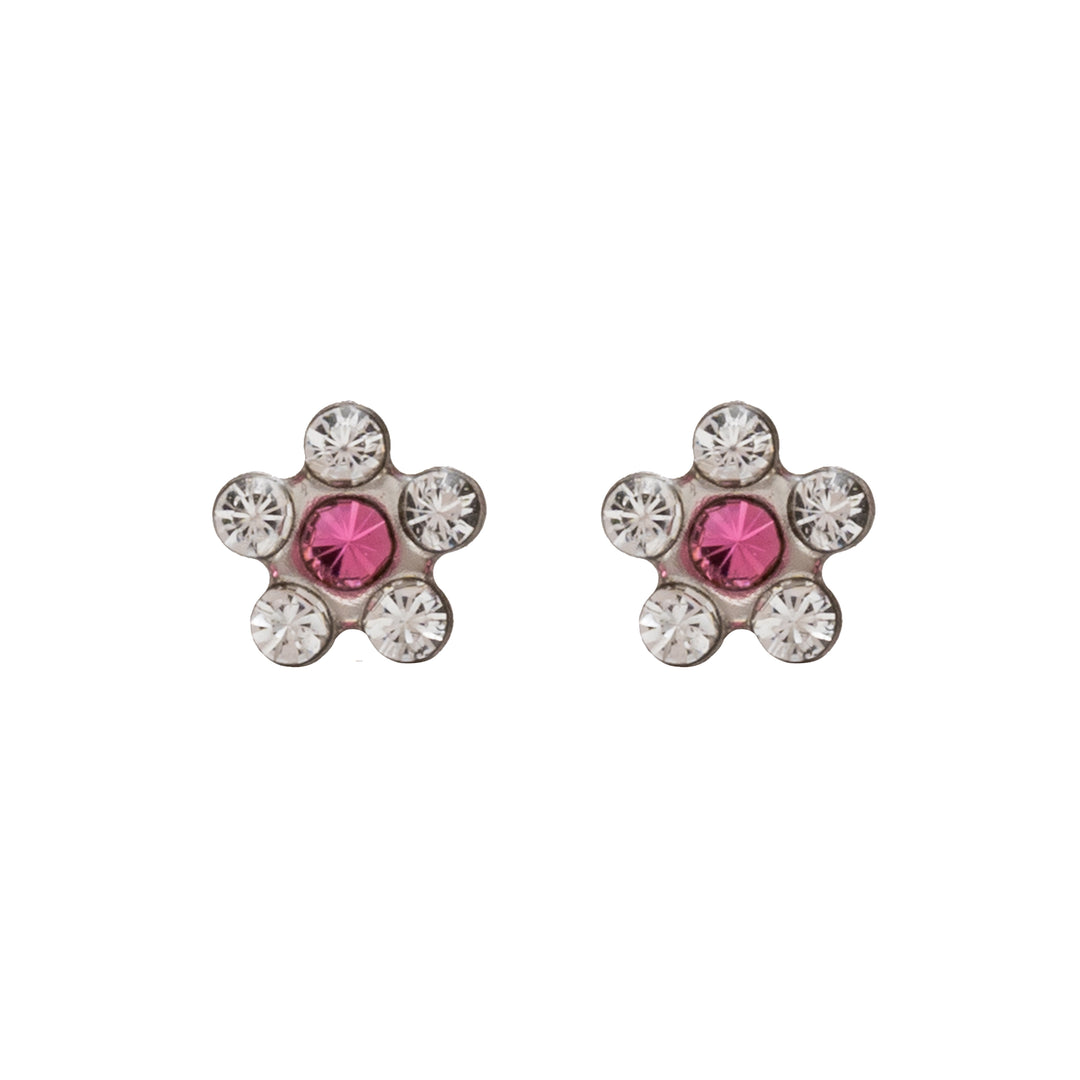 Daisy Daisy Crystal Ð Rose Allergy-Free Stainless Steel Ear Studs