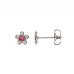 Load image into Gallery viewer, Daisy Daisy Crystal Ð Rose Allergy-Free Stainless Steel Ear Studs

