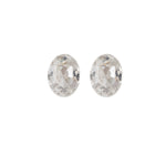 Load image into Gallery viewer, 8*9MM Crystal Oval Shape 24K Pure Gold Plated Ear Studs
