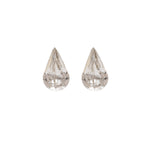 Load image into Gallery viewer, 10*6MM Crystal 24K Pure Gold Plated Ear Studs
