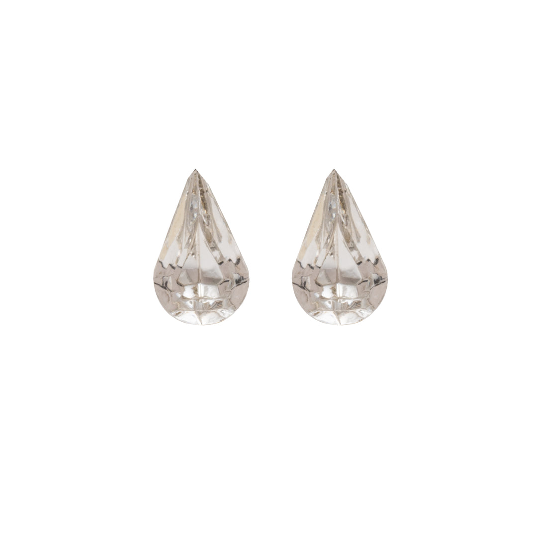 10*6MM Crystal Allergy-Free Stainless Steel Ear Studs