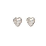 Load image into Gallery viewer, 6*6MM Austrian Crystal Heart Shape 24K Pure Gold Plated Ear Studs
