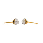 Load image into Gallery viewer, 6*6MM Austrian Crystal Heart Shape 24K Pure Gold Plated Ear Studs
