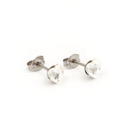 Load image into Gallery viewer, 6*6MM Heart Shape Crystal Allergy-Free Stainless Steel Ear Studs

