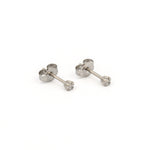 Load image into Gallery viewer, 2MM Cubic Zirconia Allergy-Free Stainless Steel Ear Studs
