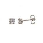 Load image into Gallery viewer, 4MM Cubic Zirconia Allergy-Free Stainless Steel Ear Studs
