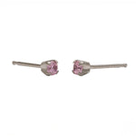 Load image into Gallery viewer, 3MM Pink Cubic Zirconia  Allergy-Free Stainless Steel Ear Studs
