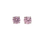 Load image into Gallery viewer, 5MM Cubic Zirconia Pink Allergy-Free Stainless Steel Ear Studs
