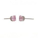 Load image into Gallery viewer, 5MM Cubic Zirconia Pink Allergy-Free Stainless Steel Ear Studs
