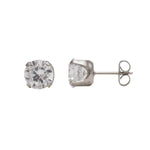 Load image into Gallery viewer, 7MM Cubic Zirconia Allergy-Free Stainless Steel Ear Studs
