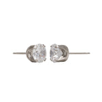 Load image into Gallery viewer, 7MM Cubic Zirconia Allergy-Free Stainless Steel Ear Studs
