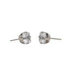 Load image into Gallery viewer, 7*7MM Cubic Zirconia Princess Cut Allergy-Free Stainless Steel Ear Studs
