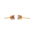 Load image into Gallery viewer, 5MM June Alexandar 24K Pure Gold Plated Ear Studs
