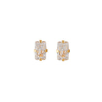 Load image into Gallery viewer, 5*3MM Cubic Zirconia 24K Pure Gold Plated Ear Studs
