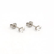 5*3MM Cubic Zirconia Allergy-Free Stainless Steel Ear Studs