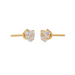 Load image into Gallery viewer, 5*5MM Cubic Zirconia Heart Shape Ear Studs

